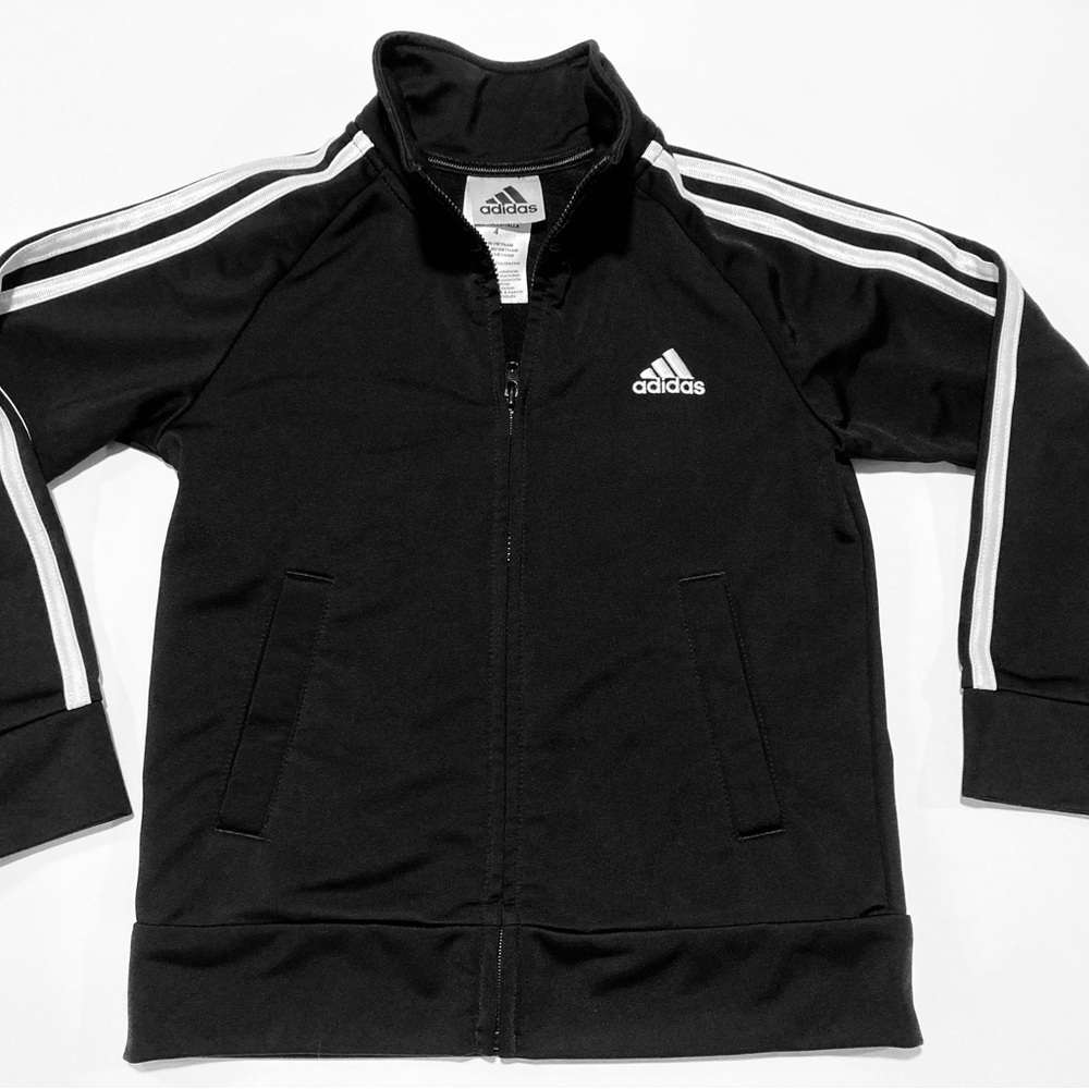 Adidas Kids Black Track Jacket